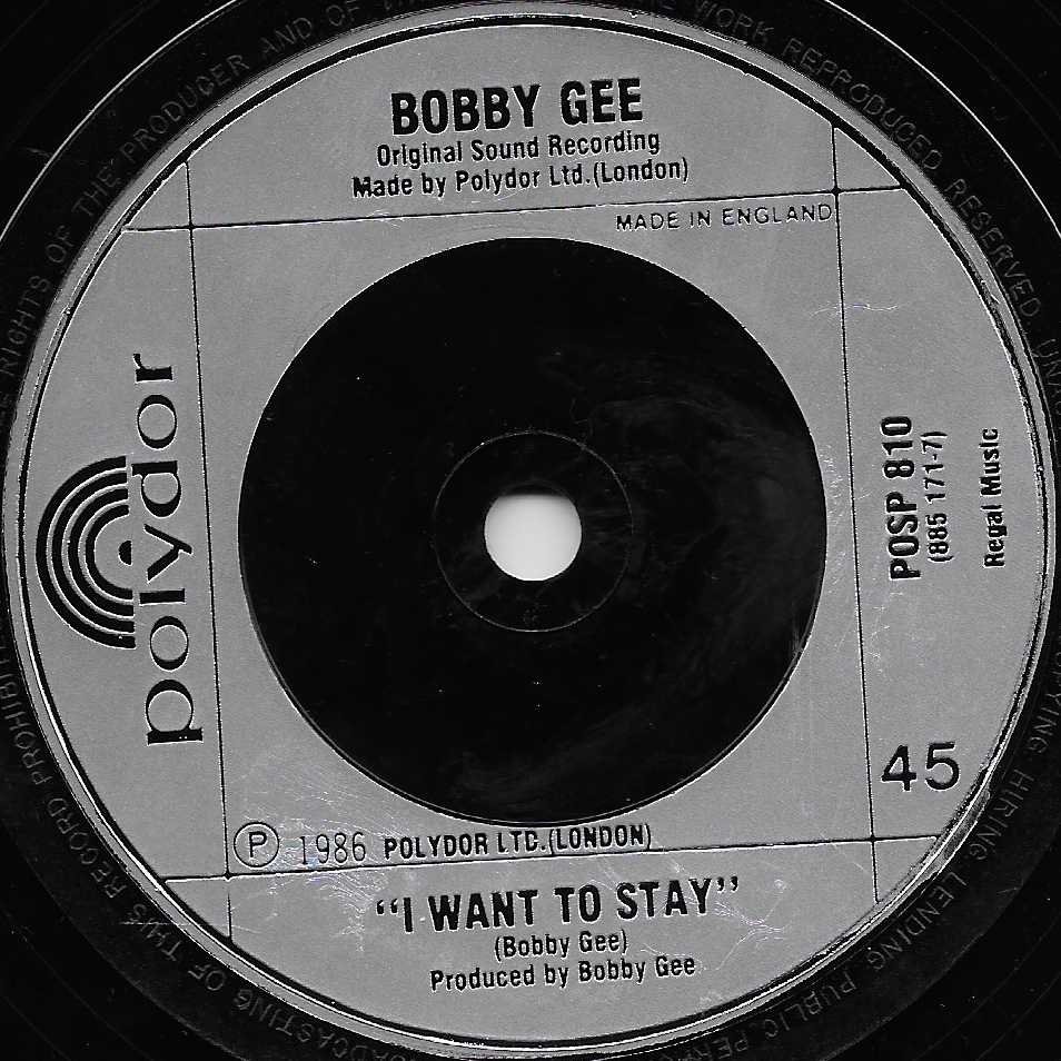 POSP 810 Big deal Bobby Gee from the BBC records and Tapes library Label